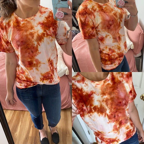Tops - ✨Custom tie dye t shirt diy boys size xl ice dyed
